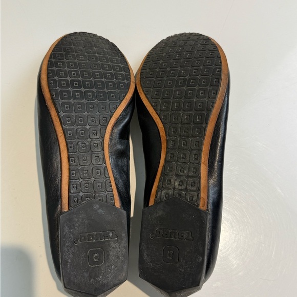 TSUBO Women's Black LEATHER Ballet Flats Size 8 - Picture 7 of 8